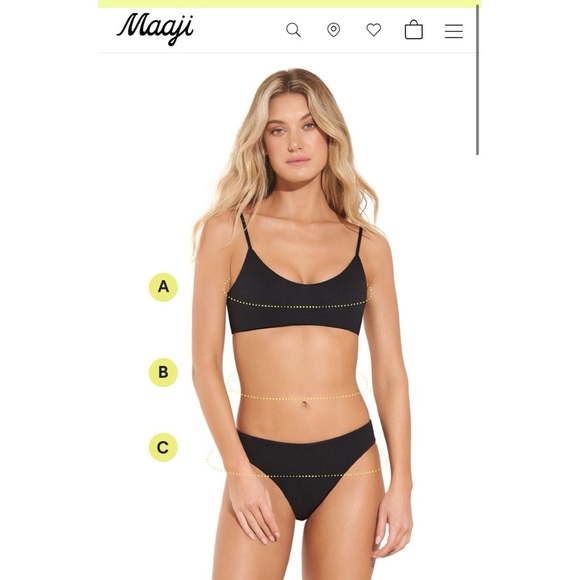 New Maaji Bluebell Stripe Kristi One Piece Swim Reversible Green Blue Small - Picture 12 of 17